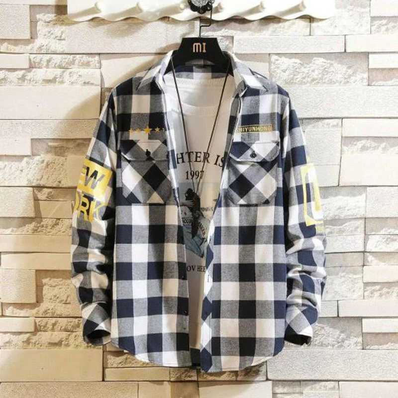 Men Brand Casual Shirt Korean Style 65% Cotton Long Sleeve for Summer Spring PlaidsLetters 3 Color Turndown Collar A07301338
Men Brand Casual Shirt Korean Style 65% Cotton Long Sleeve for Summer Spring PlaidsLetters 3 Color Turndown Collar A07301338