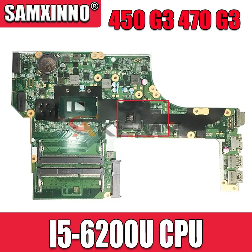Материнская плата для ноутбука HP 450 G3 470 G3 827025-501 827025-601 DA0X63MB6H1 с SR2EY I5-6200U
Материнская плата для ноутбука HP 450 G3 470 G3 827025-501 827025-601 DA0X63MB6H1 с SR2EY I5-6200U