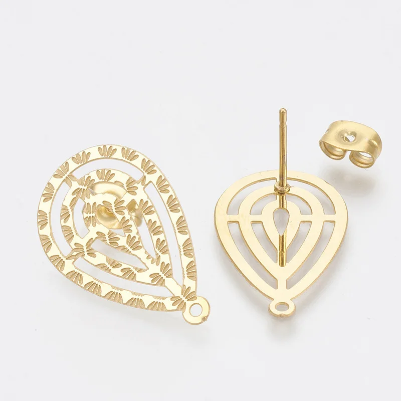 10pcs/lot Gold Stainless Steel Dripping Flowers Geometry Charms Earrings Connectors DIY Earrings Jewelry Making Findings Gifts
10pcs/lot Gold Stainless Steel Dripping Flowers Geometry Charms Earrings Connectors DIY Earrings Jewelry Making Findings Gifts