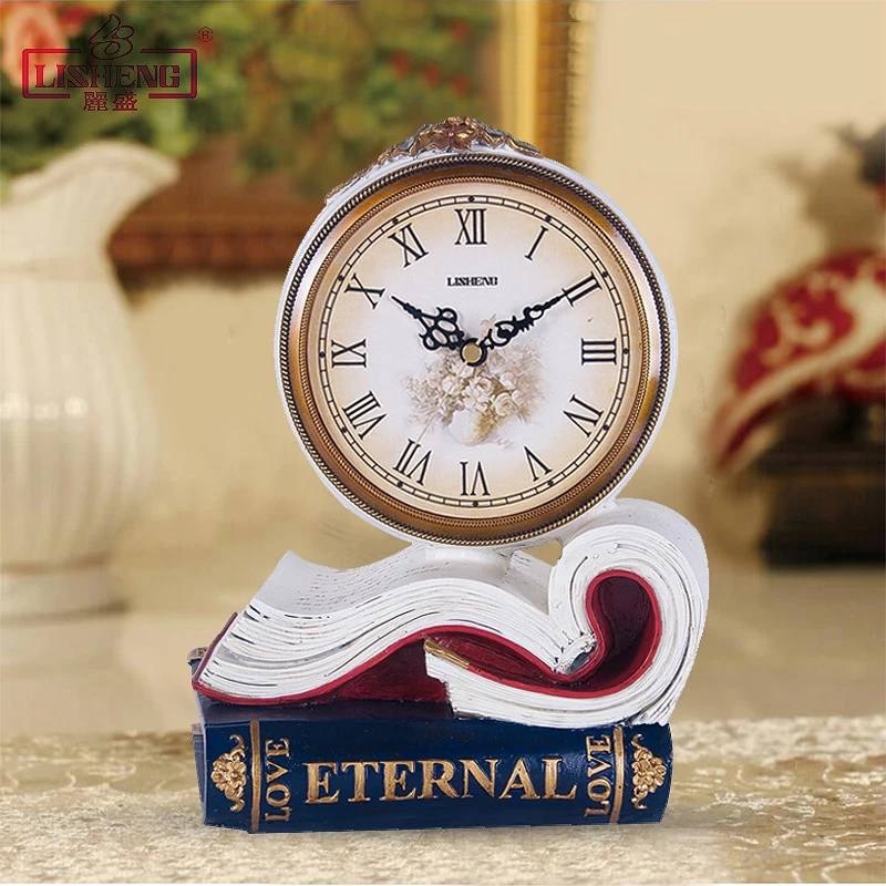 Art Vintage Table Clock Luxury Creative European Crafts Living Room Silent Desktop Alarm Clock Horloge Home Decor Clock DA60ZZ 
Art Vintage Table Clock Luxury Creative European Crafts Living Room Silent Desktop Alarm Clock Horloge Home Decor Clock DA60ZZ