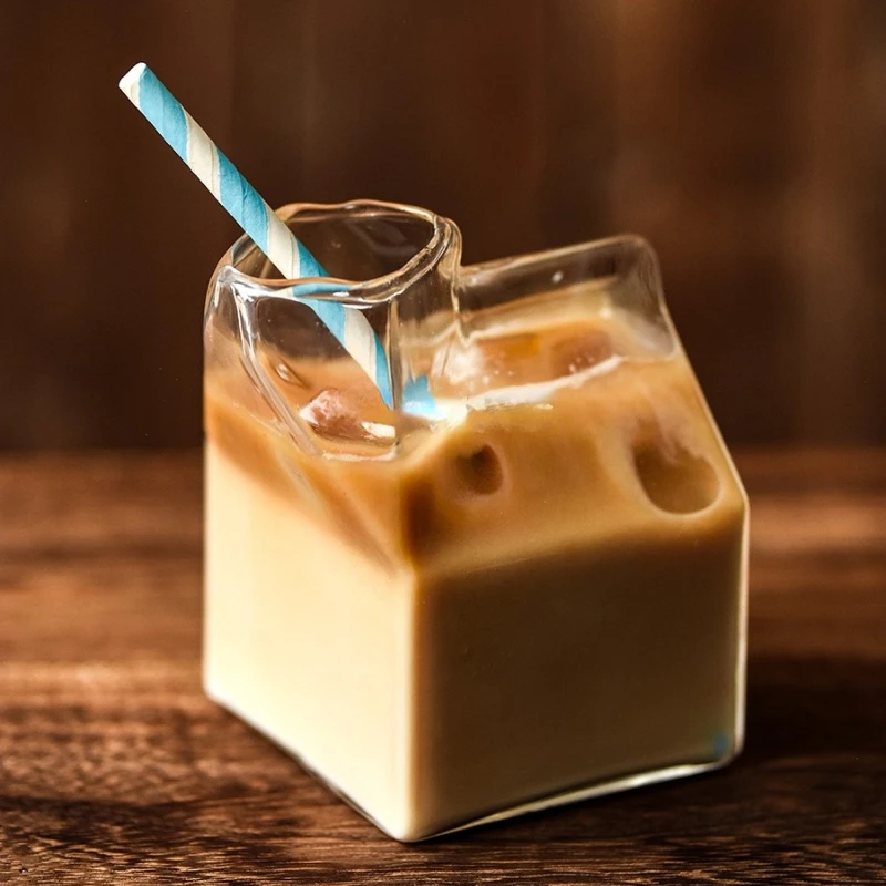 Creative Mlik Glass Cup Drink Juice Coffee Mugs Cocktail Glass Dessert Cups Cute Water Bottle Carafe Canecas Kitchen Accessories
Creative Mlik Glass Cup Drink Juice Coffee Mugs Cocktail Glass Dessert Cups Cute Water Bottle Carafe Canecas Kitchen Accessories