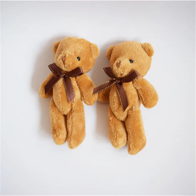 Cute Mini Joint Bear Plush Toys Lovely Kawaii Teddy Dolls Pendant Wedding Party Gift 11cm 12pc/lot | Игрушки и хобби