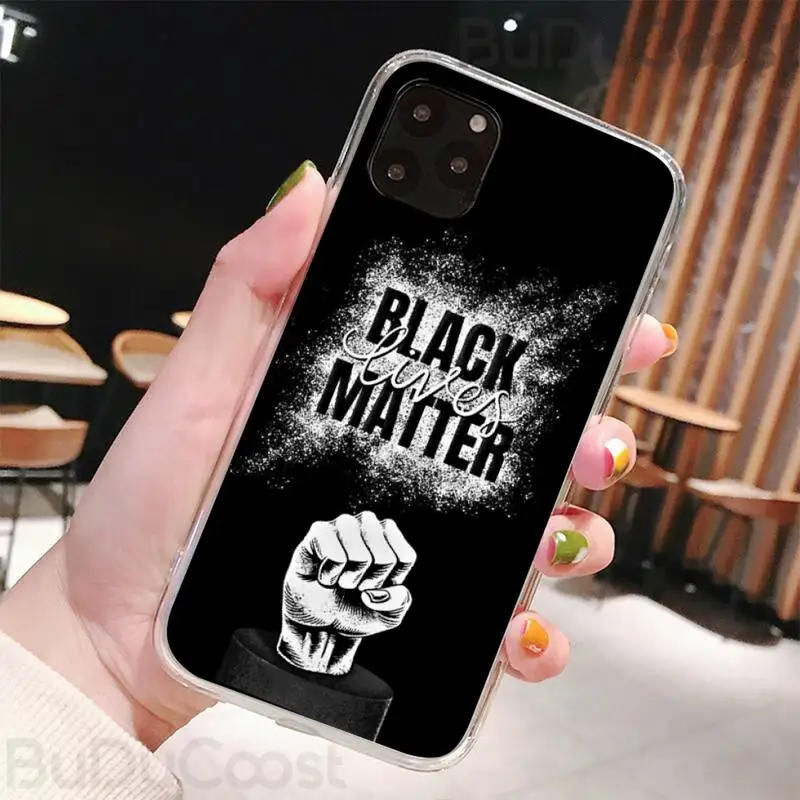 Riccu протест 2020 черный живет материя чехол для телефона Iphone12 11 Pro 12 Max X XR XS макс 7 8