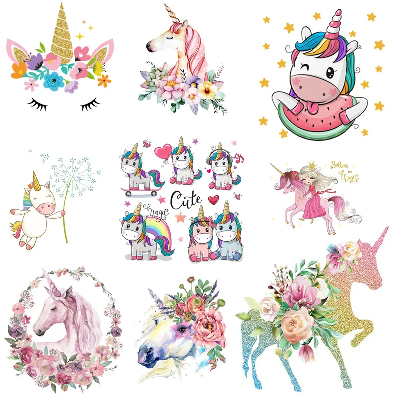 Cartoon Animal Patches Iron-On Transfers For Clothing Unicorn Patches For Clothes Diy Heat Transfer Thermal Sticker For Clothes
Cartoon Animal Patches Iron-On Transfers For Clothing Unicorn Patches For Clothes Diy Heat Transfer Thermal Sticker For Clothes