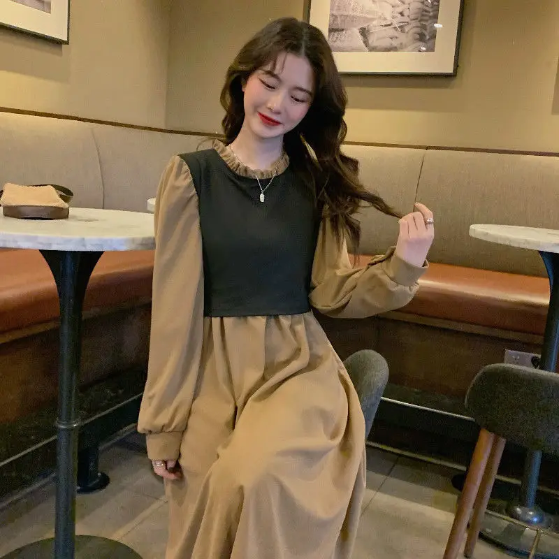 2021 Spring Dress Women Plus Size 4XL Ladies Long Sleeve T-Shirt Dress Patchwork Print Robe Fake Two Piece Dress
2021 Spring Dress Women Plus Size 4XL Ladies Long Sleeve T-Shirt Dress Patchwork Print Robe Fake Two Piece Dress