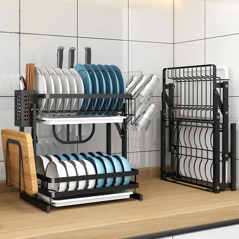 Stainless Steel Folding Dish Storage Rack Kitchen Shelf Household Double-Layer Dish Drain Rack Storage Sink Rack
Stainless Steel Folding Dish Storage Rack Kitchen Shelf Household Double-Layer Dish Drain Rack Storage Sink Rack