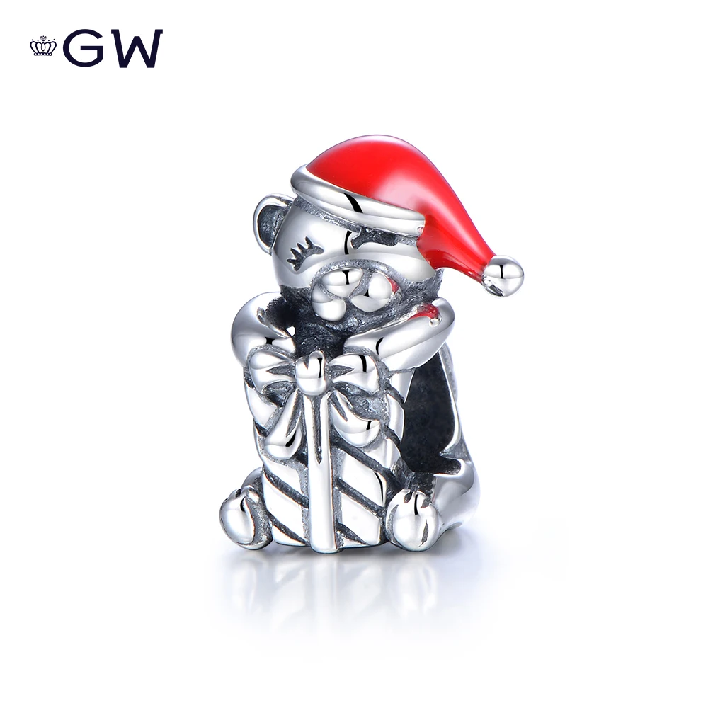 GW 925 Sterling Silver Christmas Teddy Bear Enamel Charm Beads Fit Bracelet Original Jewelry Accessories Making D206H50
GW 925 Sterling Silver Christmas Teddy Bear Enamel Charm Beads Fit Bracelet Original Jewelry Accessories Making D206H50