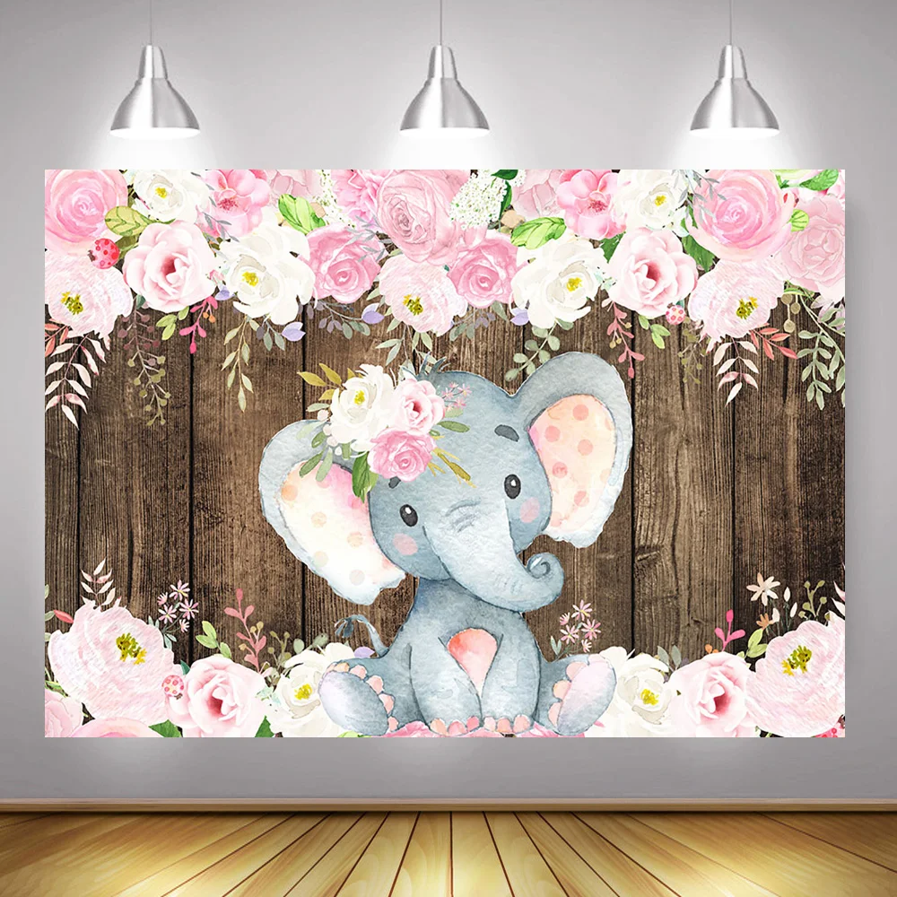 Photography Backdrop Floral Elephant Birthday Party Photocall Rustic Wood Pink Rose Newborn Baby Shower Background Photoshoot
Photography Backdrop Floral Elephant Birthday Party Photocall Rustic Wood Pink Rose Newborn Baby Shower Background Photoshoot