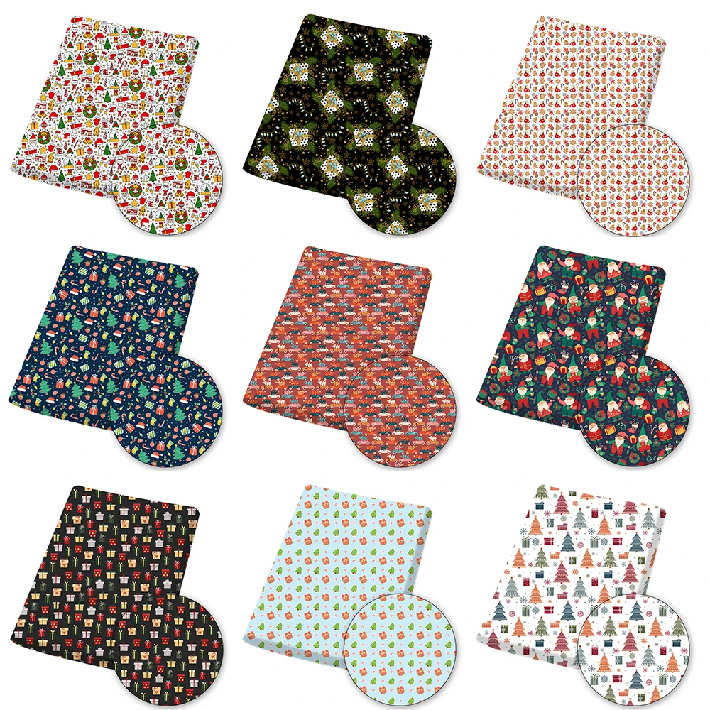 Christmas Santa Reindeer Snow Polyester Cotton Fabric For Tissue Sewing Quilting Needlework Material DIY Handmade 45*145cm
Christmas Santa Reindeer Snow Polyester Cotton Fabric For Tissue Sewing Quilting Needlework Material DIY Handmade 45*145cm