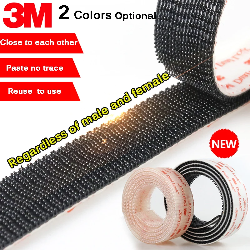 1Meter Velcros Adhesivo Type 250/25.4mm Width 3M Dual Lock SJ3550 Black and SJ3560 Transparent Mushroom Adhesive Fastener Tape
1Meter Velcros Adhesivo Type 250/25.4mm Width 3M Dual Lock SJ3550 Black and SJ3560 Transparent Mushroom Adhesive Fastener Tape