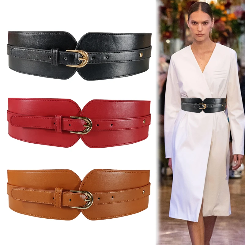 Fashion Wide Elastic belts for Women's Cummerbunds knot real leather waistbands for Dress Decorate Waist belt coat accessories
Fashion Wide Elastic belts for Women's Cummerbunds knot real leather waistbands for Dress Decorate Waist belt coat accessories