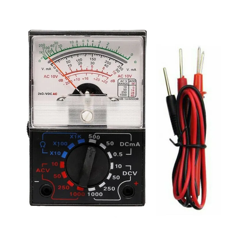 

Voltmeter Ammeter Ohmmeter Analog Multimeter Tester Meter AC/DC 1000V/250mAbrand New And High Quality