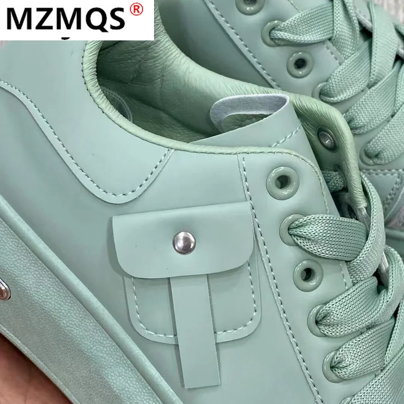 2021 New Round Head Wedges Women Shoes Fashion Platform Women Sneakers Leather Asakuchi Comfortable Lace-up Casual Shoes 
2021 New Round Head Wedges Women Shoes Fashion Platform Women Sneakers Leather Asakuchi Comfortable Lace-up Casual Shoes