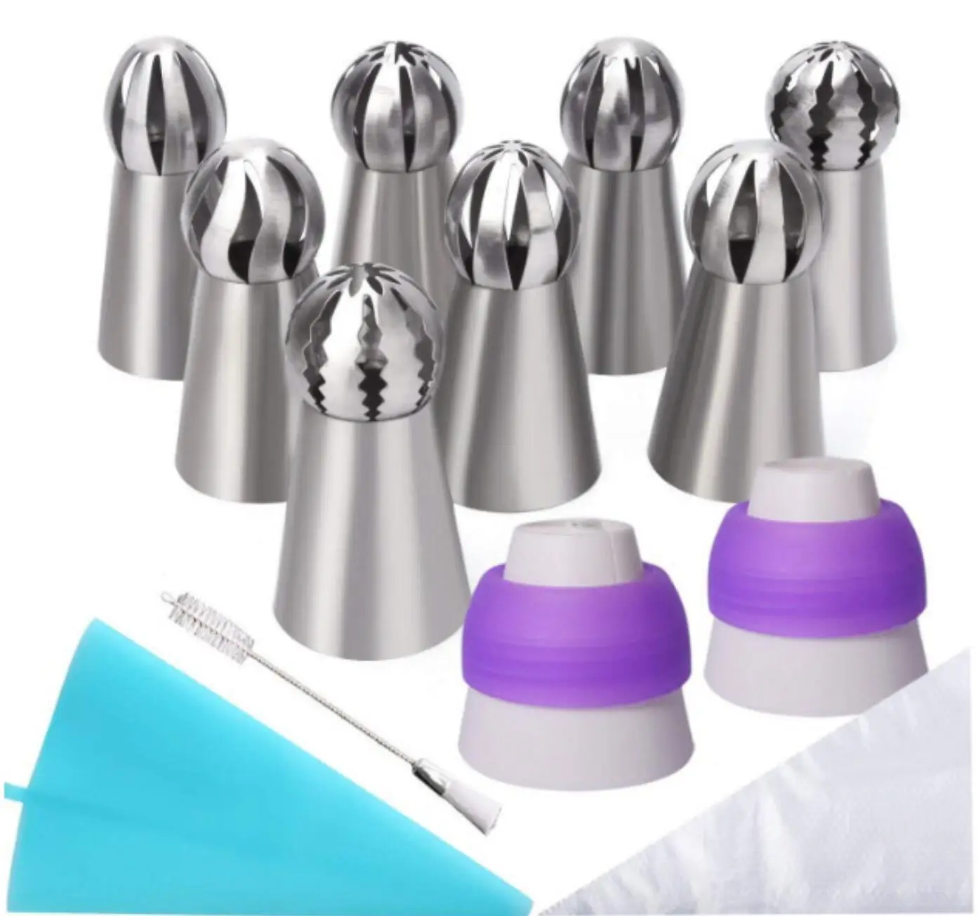 22 pieces Russian torch decorating tip decorating bag adapter cake baking tool stainless steel set
22 pieces Russian torch decorating tip decorating bag adapter cake baking tool stainless steel set