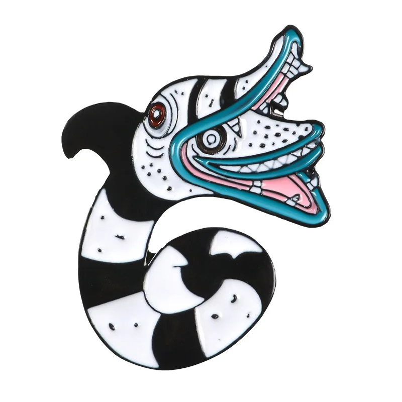 2021 Halloween Beetle Juice Brooch New Hot Sale Netherworld Master Pin Suspense Horror Ghost Snake Poisonous Alloy Brooches
2021 Halloween Beetle Juice Brooch New Hot Sale Netherworld Master Pin Suspense Horror Ghost Snake Poisonous Alloy Brooches