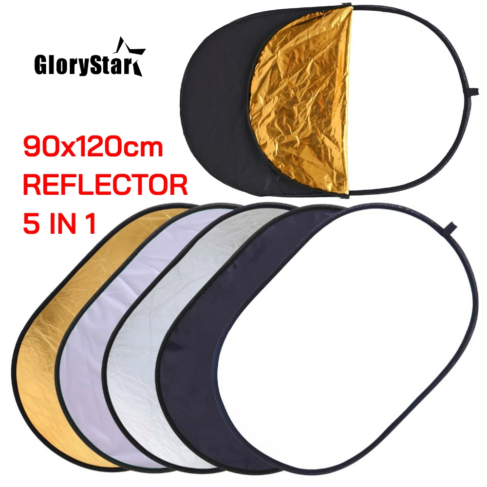 90*120CM 5 in 1 Portable Foldable Studio Photo Collapsible Multi-Disc Light Photographic Light Reflector for home with Carrying
90*120CM 5 in 1 Portable Foldable Studio Photo Collapsible Multi-Disc Light Photographic Light Reflector for home with Carrying