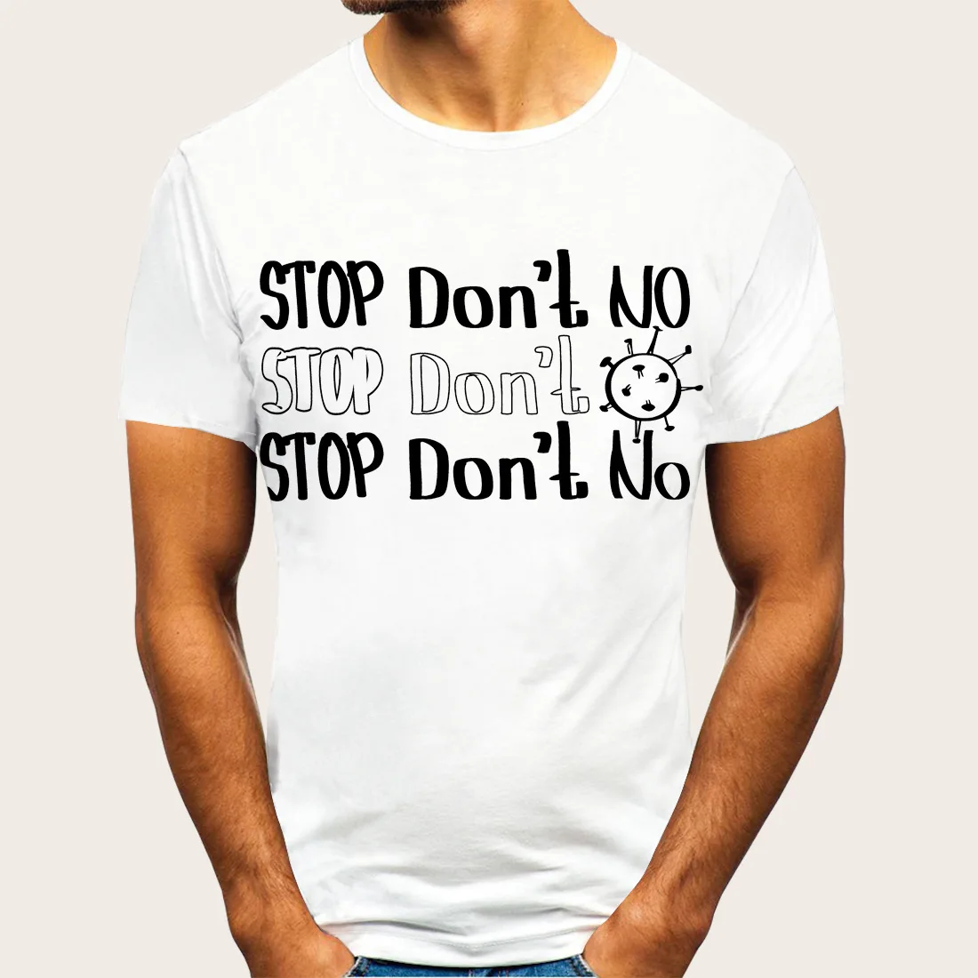 YT101 New Fashion Summer Men's Clothing Short-Sleeved T-shirts Don't Virus English Printing T-shirt 
YT101 New Fashion Summer Men's Clothing Short-Sleeved T-shirts Don't Virus English Printing T-shirt