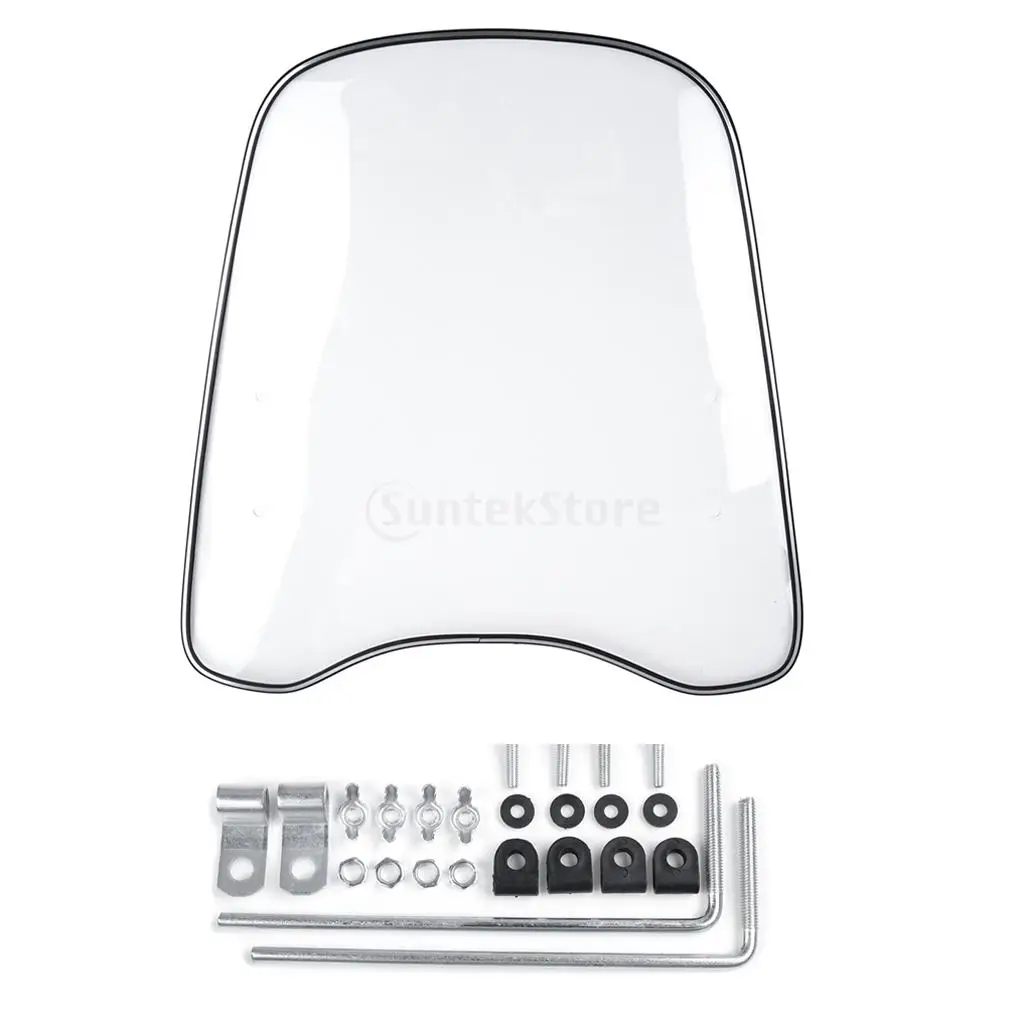 Universal Motorcycle Windshield Windscreen Clear Deflector Wind Shield Clear
Universal Motorcycle Windshield Windscreen Clear Deflector Wind Shield Clear