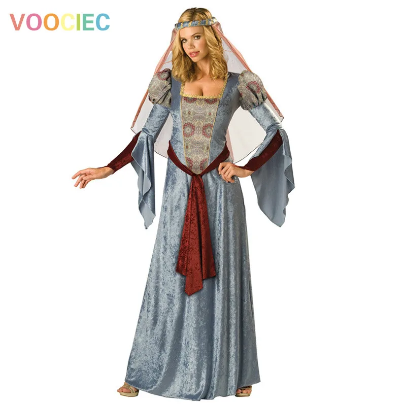 VOOCIEC 2020 новый европейский стиль Королевская Принцесса Королева платье костюм Европейский стиль Королевская леди платье сценический костюм... 
VOOCIEC 2020 новый европейский стиль Королевская Принцесса Королева платье костюм Европейский стиль Королевская леди платье сценический костюм...