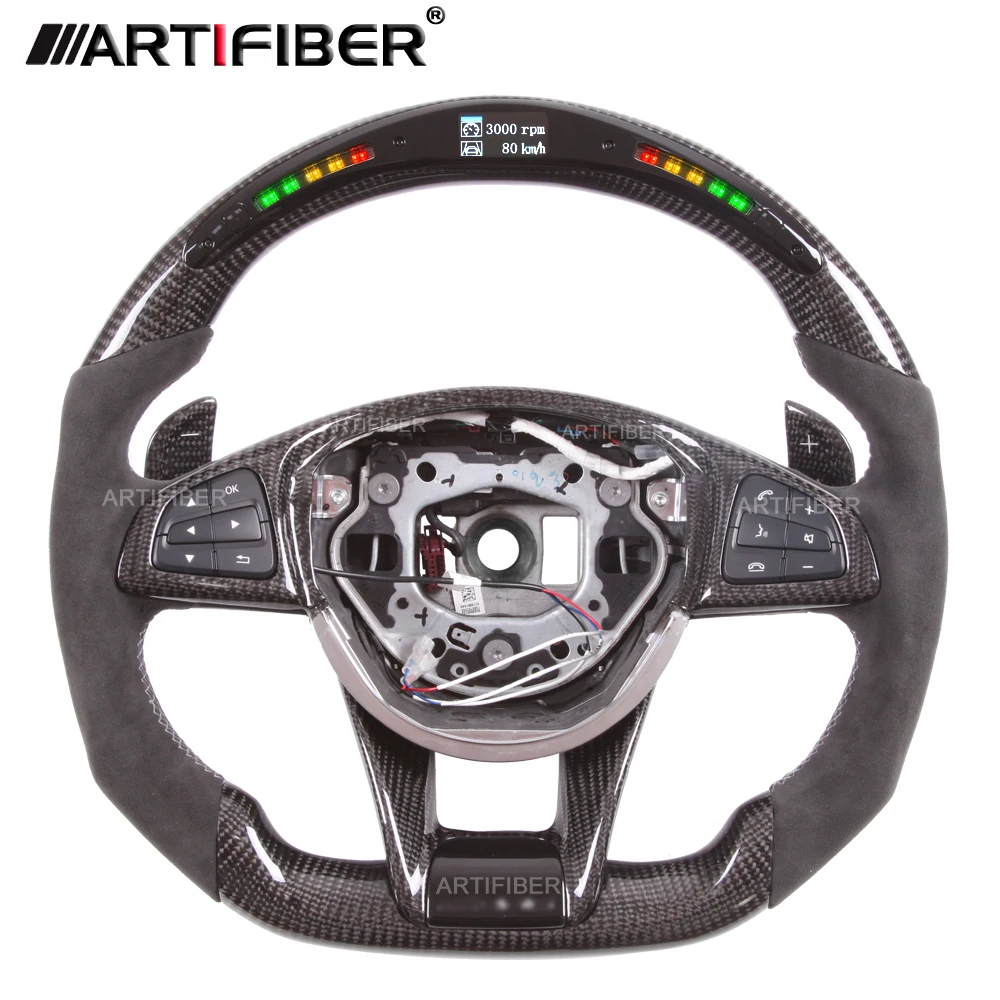 LED Performance Steering Wheel for Mercedes Benz C63 E63 GT63 S63 GLC63 G63 GLS63 GLE63 SL63 CLS63
LED Performance Steering Wheel for Mercedes Benz C63 E63 GT63 S63 GLC63 G63 GLS63 GLE63 SL63 CLS63