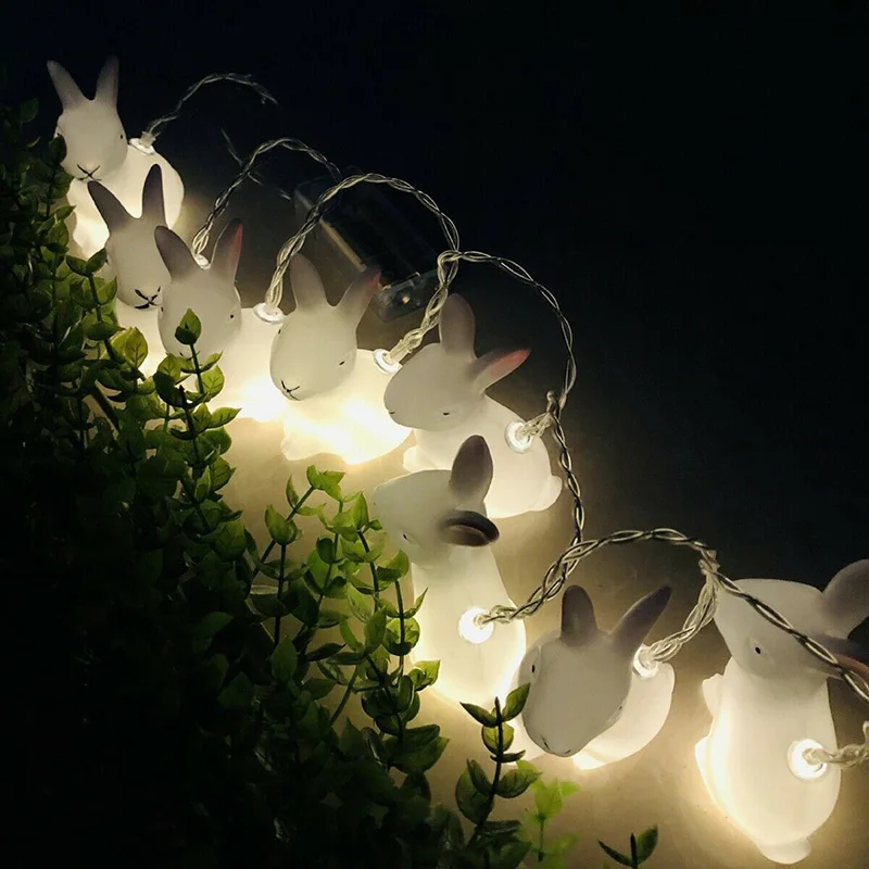 1.5m Easter Rabbit String Light 10 LED Battery Powered Garland Fairy light Kids Room Easter Decoration Bunny Wedding Party Decor
1.5m Easter Rabbit String Light 10 LED Battery Powered Garland Fairy light Kids Room Easter Decoration Bunny Wedding Party Decor