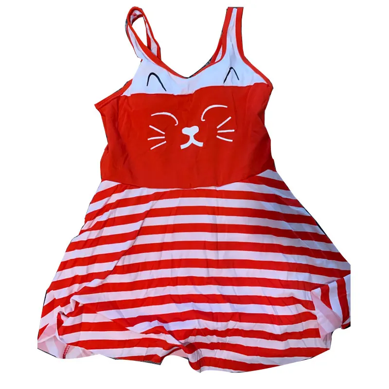 Girls Summer One-Piece Fashion Tankini Swimsuit Gymnastics Leotard Striped Bathing Suit Beach Swimwear Kids Quick Drying Dress
Girls Summer One-Piece Fashion Tankini Swimsuit Gymnastics Leotard Striped Bathing Suit Beach Swimwear Kids Quick Drying Dress