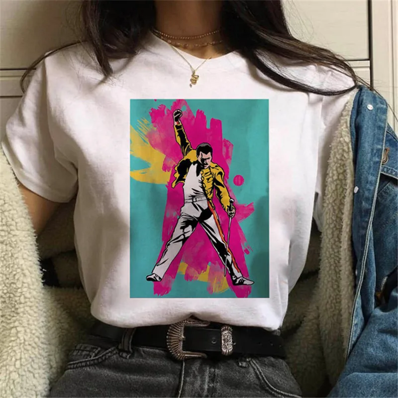 90s Graphic Tops Tees Maycaur Freddie Mercury Queen Band Women T Shirt Harajuku Vintage Ullzang T-shirt Fashion Queen Tshirt
90s Graphic Tops Tees Maycaur Freddie Mercury Queen Band Women T Shirt Harajuku Vintage Ullzang T-shirt Fashion Queen Tshirt