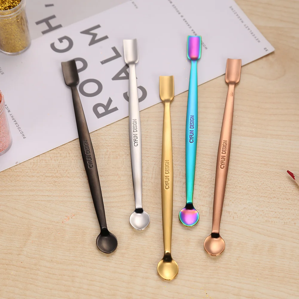 Multifunction Spoon Stainless Steel Double Headed Cuticle Pusher Spoon Nail Tool Cuticle Pusher Spoon Dead Skin Push
Multifunction Spoon Stainless Steel Double Headed Cuticle Pusher Spoon Nail Tool Cuticle Pusher Spoon Dead Skin Push
