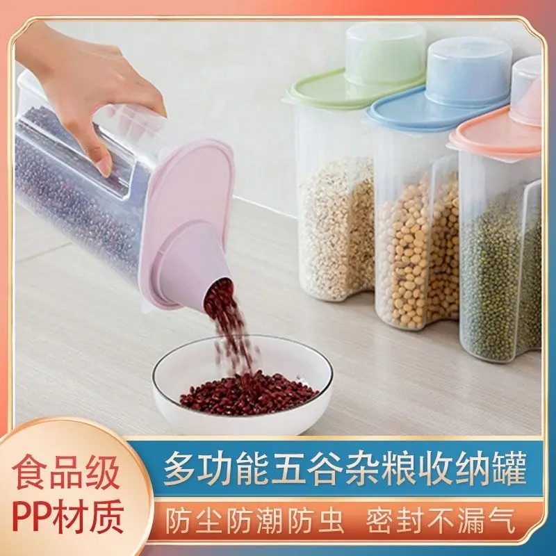 Whole Grains Cans Plastic Kitchen Piggy Bank Household Food Sealed Storage Box Dry Goods Rice Bean Dry Goods Storage Tank
Whole Grains Cans Plastic Kitchen Piggy Bank Household Food Sealed Storage Box Dry Goods Rice Bean Dry Goods Storage Tank