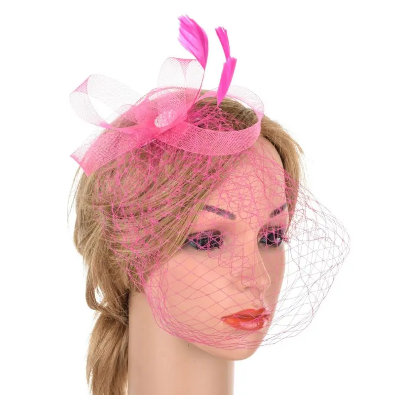 Women Fascinator Party Veil Feather Hairclip Hat Diamond Mesh Net Wedding Bridal Hairband Female Hair Decorative
Women Fascinator Party Veil Feather Hairclip Hat Diamond Mesh Net Wedding Bridal Hairband Female Hair Decorative