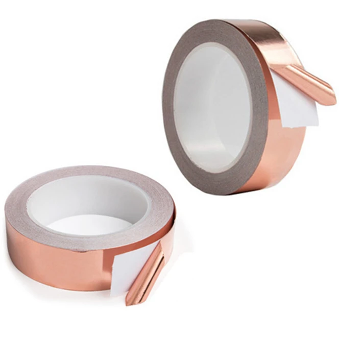 10PCS 20 meter Adhesive Conductive Copper Foil Tape 5/8/10/15/20mm Shield Eliminate EMI Anti-static Single-sided Repair Tape
10PCS 20 meter Adhesive Conductive Copper Foil Tape 5/8/10/15/20mm Shield Eliminate EMI Anti-static Single-sided Repair Tape