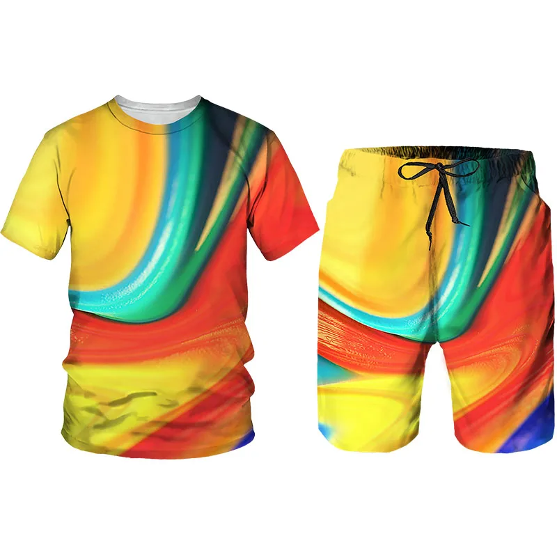 Artistic tie-dye Summer 3D Printed Men's T-shirt Shorts Set Men's Beach Wear Tracksuit O Neck Short Sleeve Men's Clothing Suit
Artistic tie-dye Summer 3D Printed Men's T-shirt Shorts Set Men's Beach Wear Tracksuit O Neck Short Sleeve Men's Clothing Suit