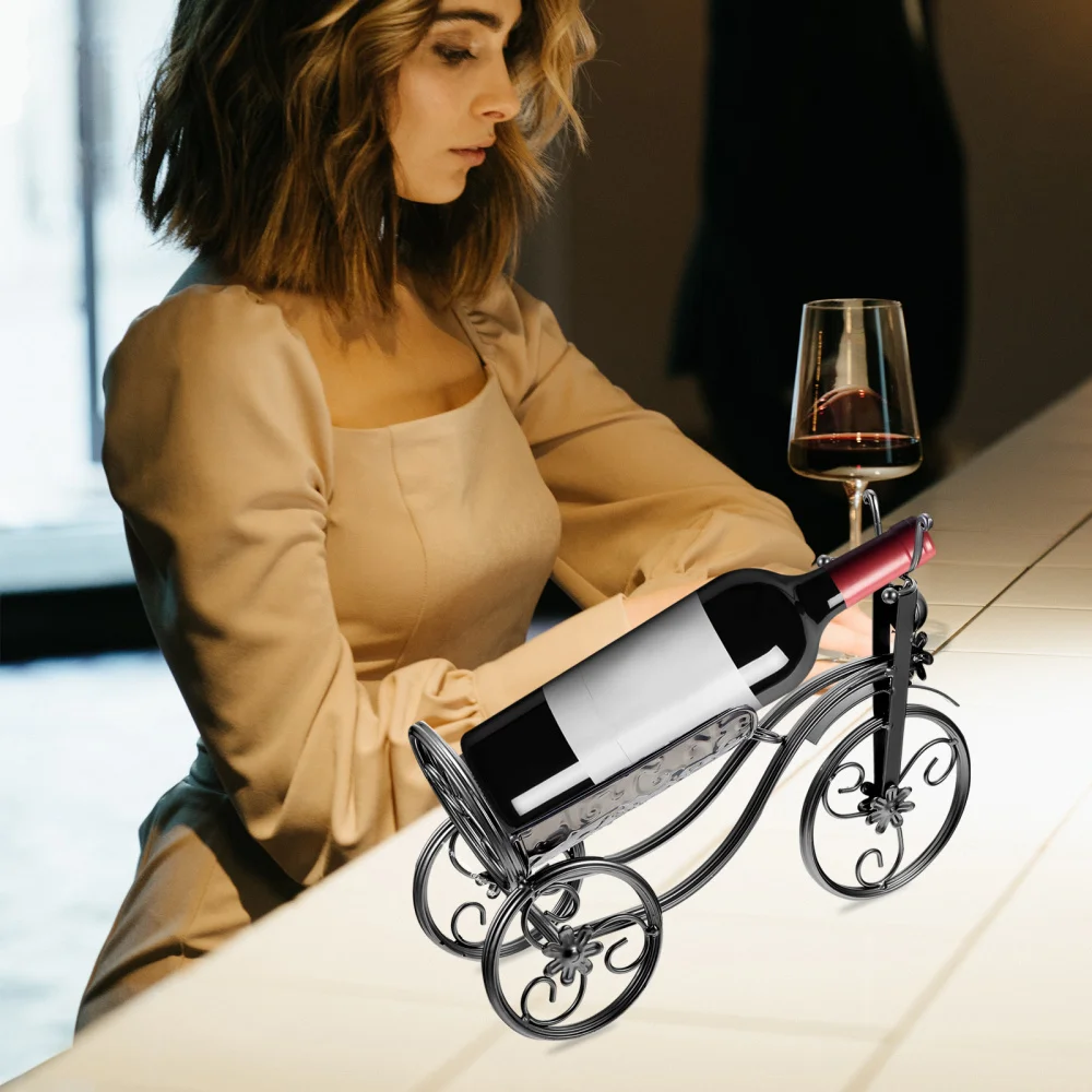 1Pc Creative Bike Shaped Red Rack Metal Household Rack Display Rack