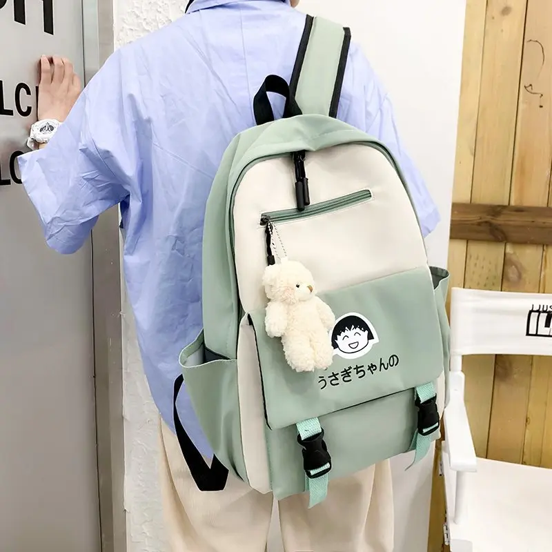 Korean version of Harajuku campus high school student schoolbag large capacity backpack cartoon print girl outdoor travel bag 
Korean version of Harajuku campus high school student schoolbag large capacity backpack cartoon print girl outdoor travel bag