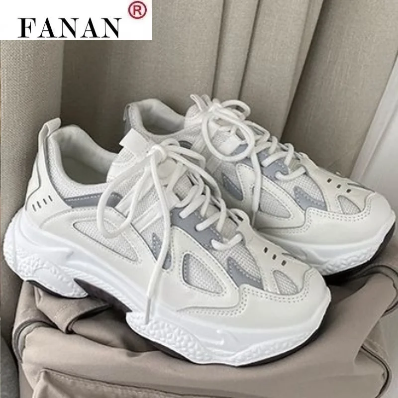 Women Shoes 2021 Fashion Walking Chunky Platform Shoes Spring Women Mesh Breathable Sneakers Comfortable Lace-up Casual Shoes
Women Shoes 2021 Fashion Walking Chunky Platform Shoes Spring Women Mesh Breathable Sneakers Comfortable Lace-up Casual Shoes