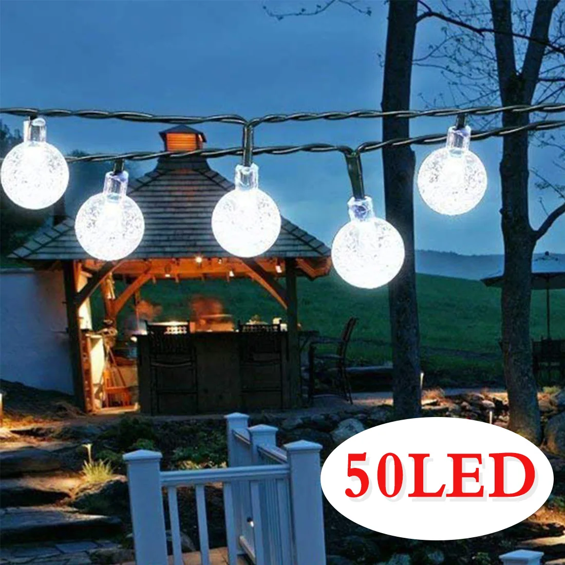 Solar Lamp Crystal Ball LED String Lights Flash Waterproof Fairy Garland For Outdoor Garden Christmas Wedding Decoration
Solar Lamp Crystal Ball LED String Lights Flash Waterproof Fairy Garland For Outdoor Garden Christmas Wedding Decoration
