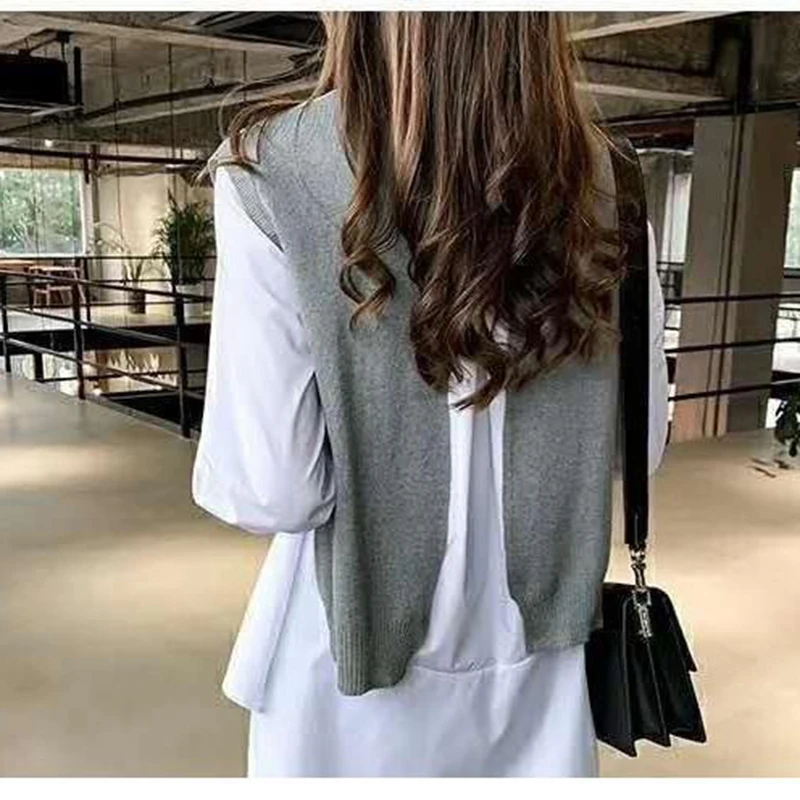 Spring Plus Size Loose Long Sleeve Shirt Suit Vest Women's Sets Vests for Female Korean Fashion Crochet Vest Women Clothing
Spring Plus Size Loose Long Sleeve Shirt Suit Vest Women's Sets Vests for Female Korean Fashion Crochet Vest Women Clothing