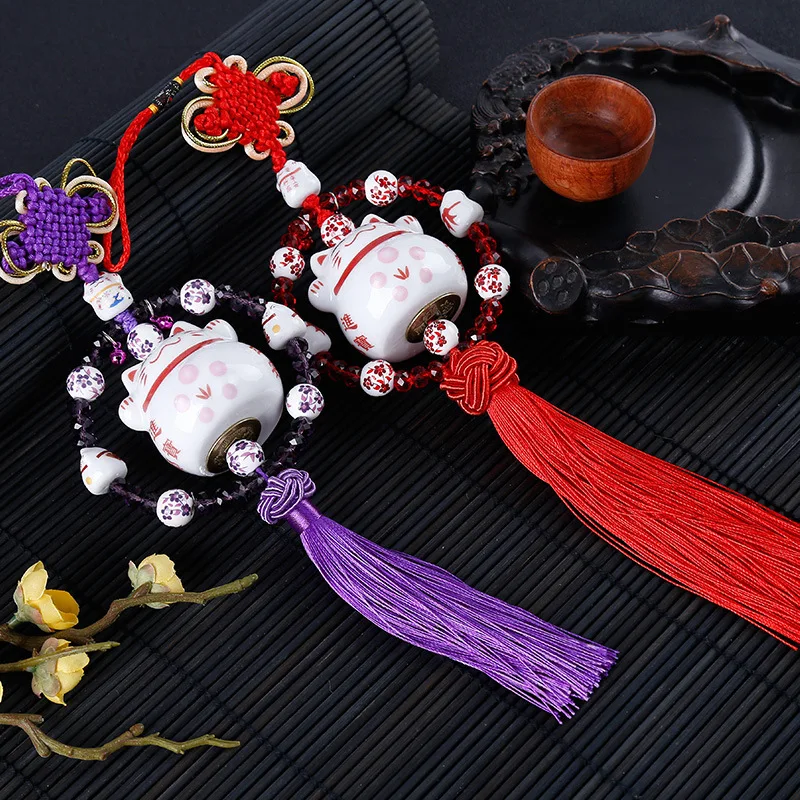 Cartoon Keramische Auto Hangers Leuke Ornament Security Lucky Cat Auto-interieur Ornamenten Decoratie Auto Accessoires Meisjes H
Cartoon Keramische Auto Hangers Leuke Ornament Security Lucky Cat Auto-interieur Ornamenten Decoratie Auto Accessoires Meisjes H