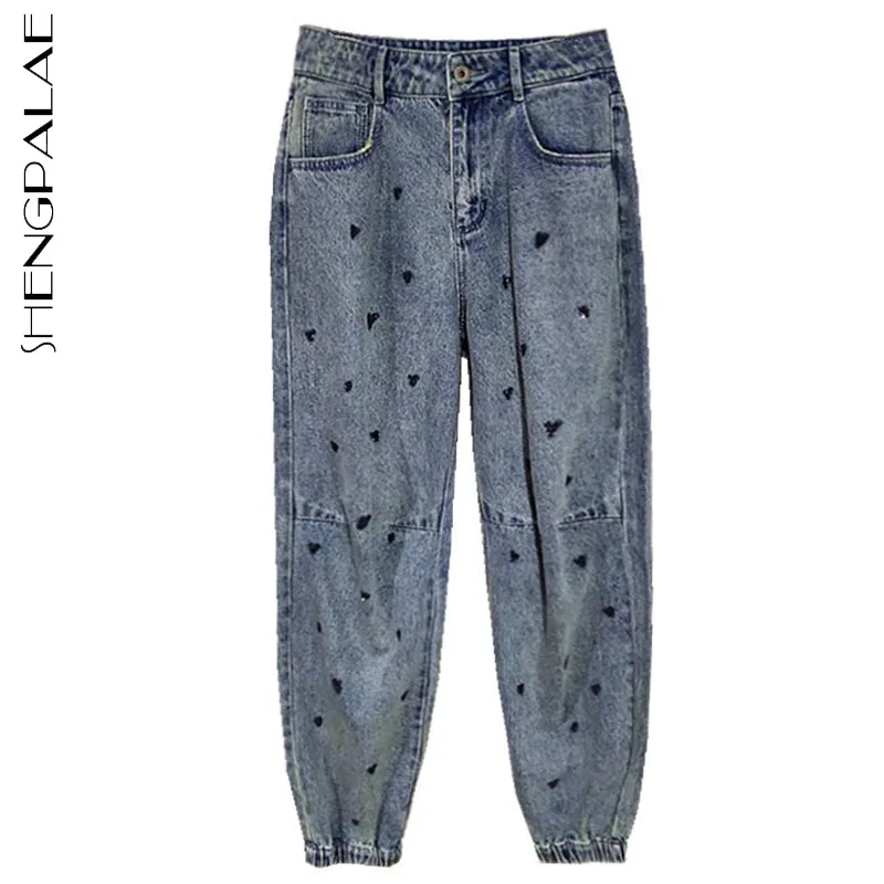 SHENGPALAE Fashion Jeans Women's Autumn 2021 New High Waist Light Blue Loose Straight Sequins Denim Pants Female Tide 5E3039
SHENGPALAE Fashion Jeans Women's Autumn 2021 New High Waist Light Blue Loose Straight Sequins Denim Pants Female Tide 5E3039