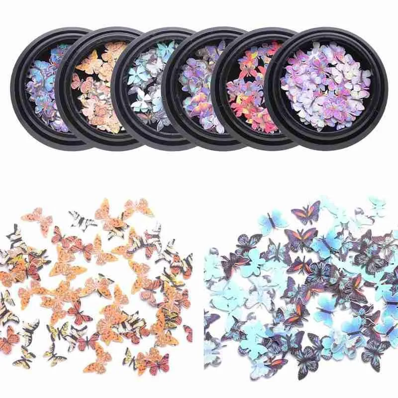 1Box Pretty Fashion Nail Art Holographic Glitter Butterfly Decoration Nail accesoires Nail 3D Sequins Flakes Nail DIY I5B0
1Box Pretty Fashion Nail Art Holographic Glitter Butterfly Decoration Nail accesoires Nail 3D Sequins Flakes Nail DIY I5B0
