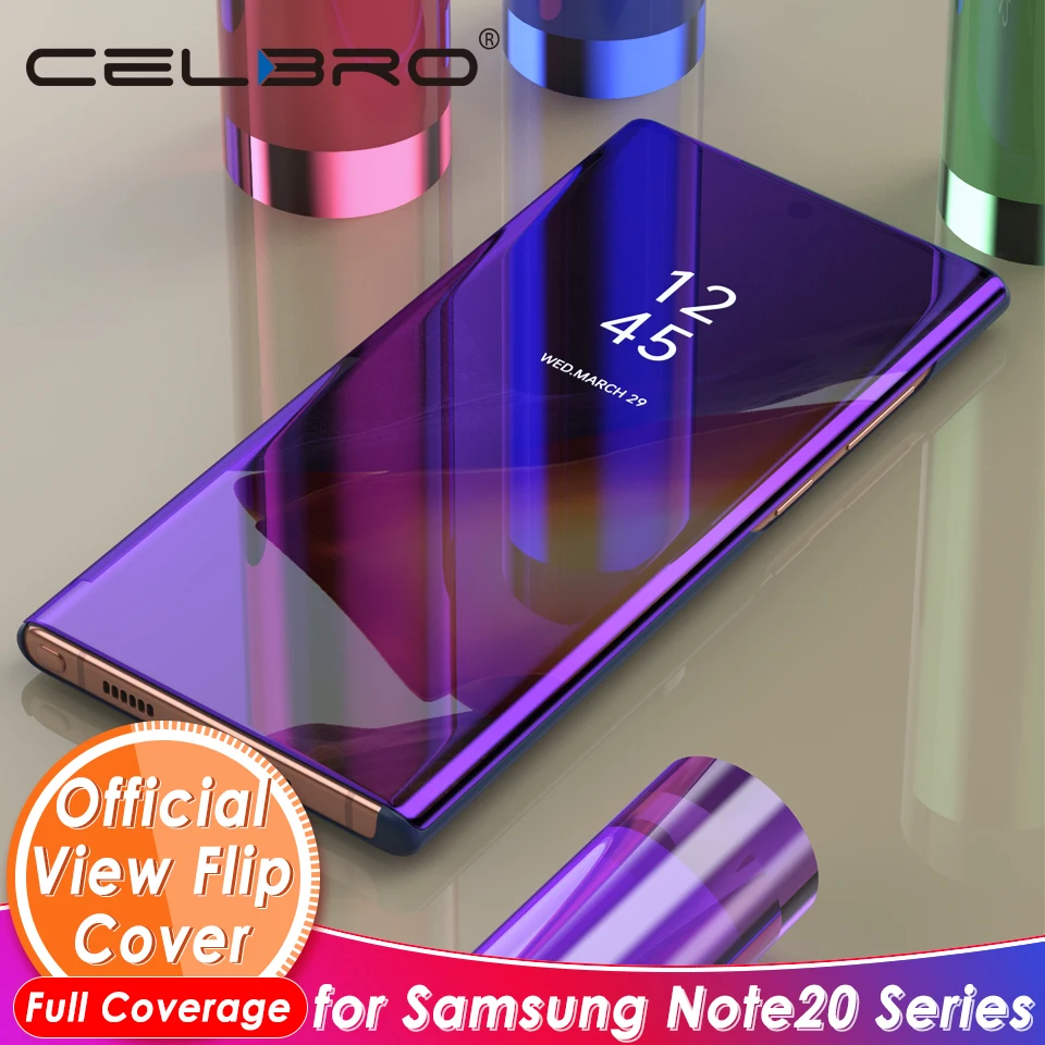 Зеркальный жесткий защитный чехол для Samsung Galaxy Note 20 Note20 5g Filp Защитные чехлы