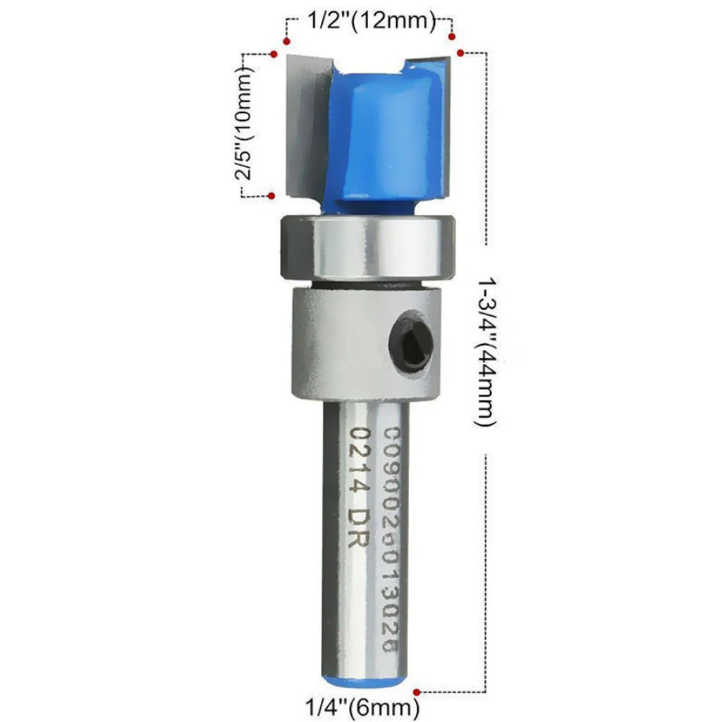 Straight Flute Flush Trim Pattern Router Bit Cutter Top Bearing Woodworking Blue Template Flush Trim Router Bit Template Router
Straight Flute Flush Trim Pattern Router Bit Cutter Top Bearing Woodworking Blue Template Flush Trim Router Bit Template Router