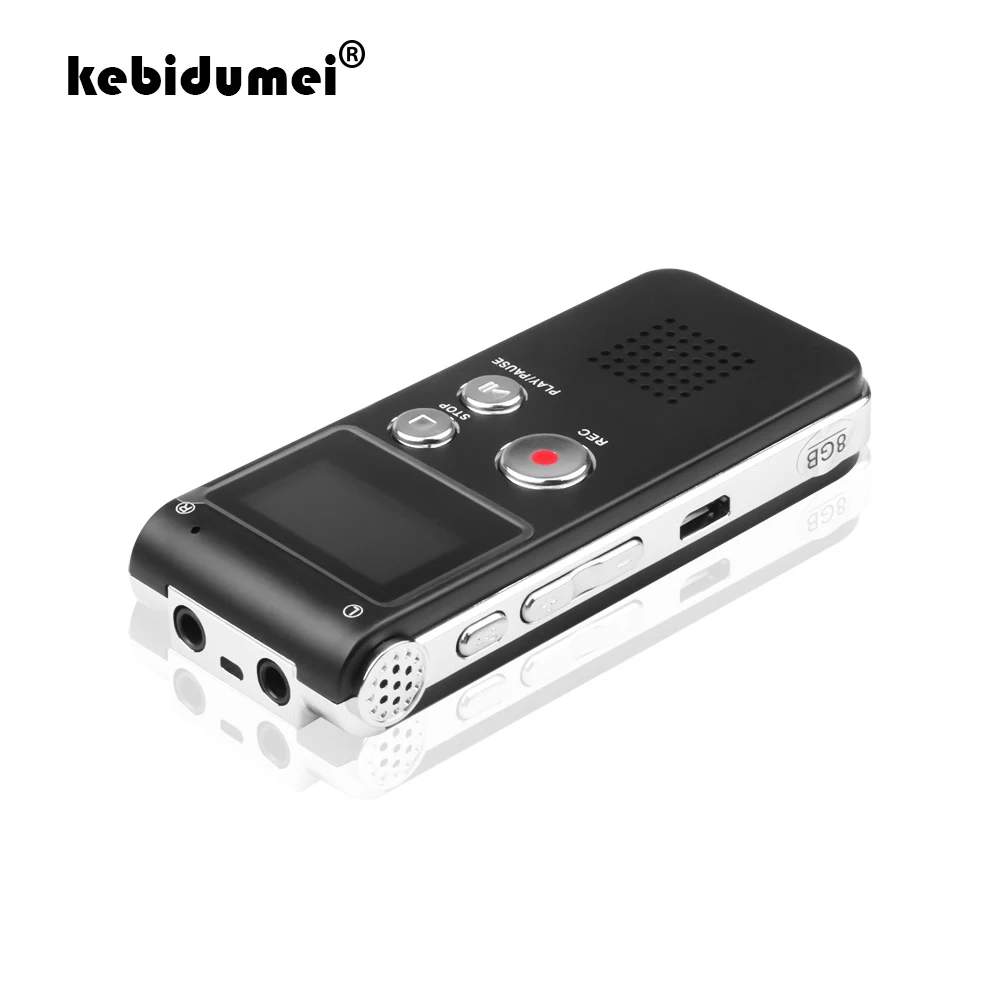 

kebidumei Mini USB Flash 8GB 3in 1 Disk Drive Digital Audio Voice Recorder Dictaphone 3D Stereo MP3 Player Grabadora Gravador
