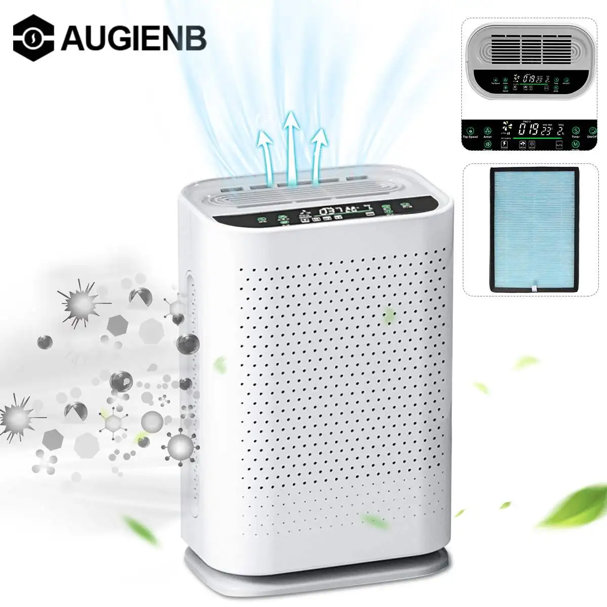 Air Purifier Negative Ions Air Cleaner with HEPA Filter Remove Smoke Dust Automatic Monitors Remote Control Formaldehyde PM2.5
Air Purifier Negative Ions Air Cleaner with HEPA Filter Remove Smoke Dust Automatic Monitors Remote Control Formaldehyde PM2.5