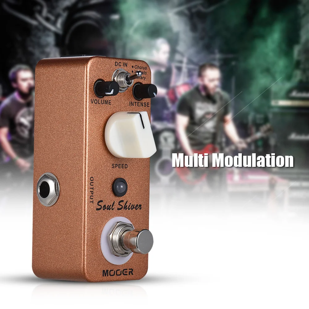 MOOER Soul Shiver 3 Modes Multi Modulation Guitar Effect Pedal True Bypass Full Metal Shell
MOOER Soul Shiver 3 Modes Multi Modulation Guitar Effect Pedal True Bypass Full Metal Shell