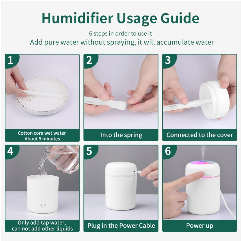 Air Humidifier Ultrasonic Aromatherapy Essential Oil Diffuser Sprayer Mist Maker Fogger Aroma Difuser Car Home Humificador Mini | Бытовая