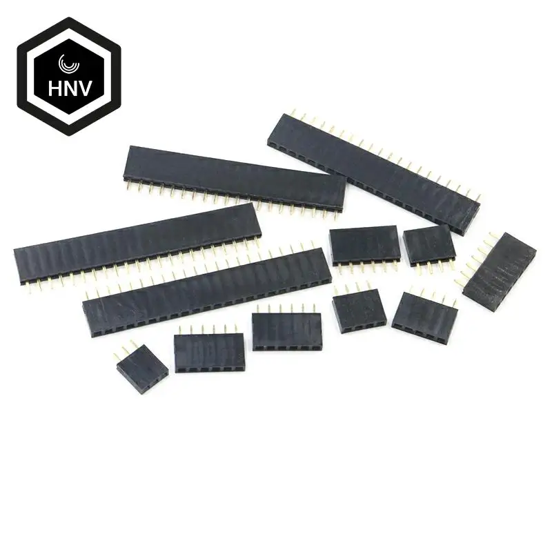 10Pcs 2.54mm Stright Female Single Row Pin Header Strip PCB Connector 1*2/3/4/5/6/7/8/10/12/16/20/40 Pin
10Pcs 2.54mm Stright Female Single Row Pin Header Strip PCB Connector 1*2/3/4/5/6/7/8/10/12/16/20/40 Pin