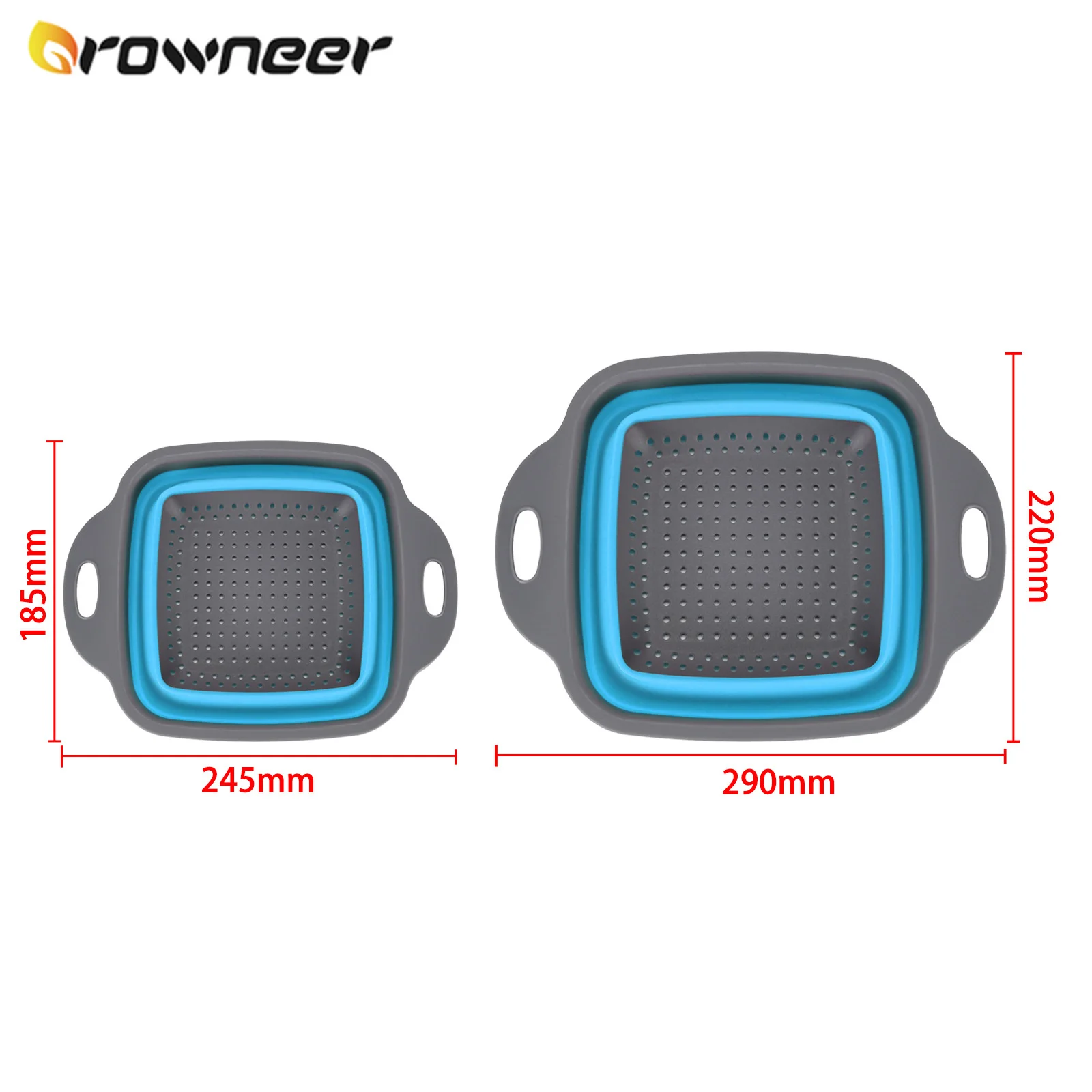2 size Foldable Washing Drainer Food Fruit Vegetable Filter Basket Kitchen Space-saving Storage Colander Container with Handle
2 size Foldable Washing Drainer Food Fruit Vegetable Filter Basket Kitchen Space-saving Storage Colander Container with Handle