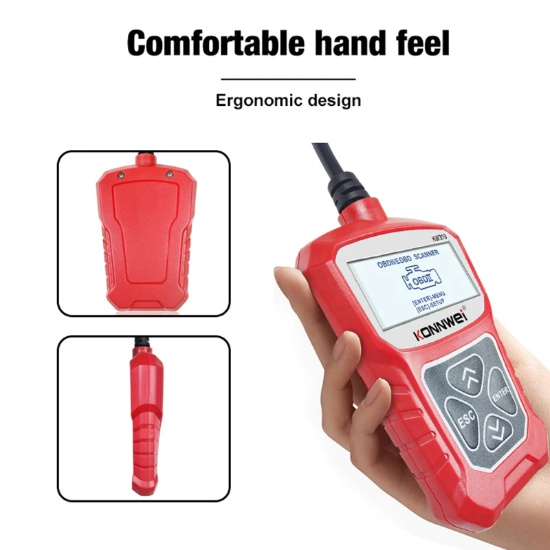 KW310 OBD2 Diagnostic Scanner Automotive Scanner For Car Code Reader Scanner H8WE
KW310 OBD2 Diagnostic Scanner Automotive Scanner For Car Code Reader Scanner H8WE