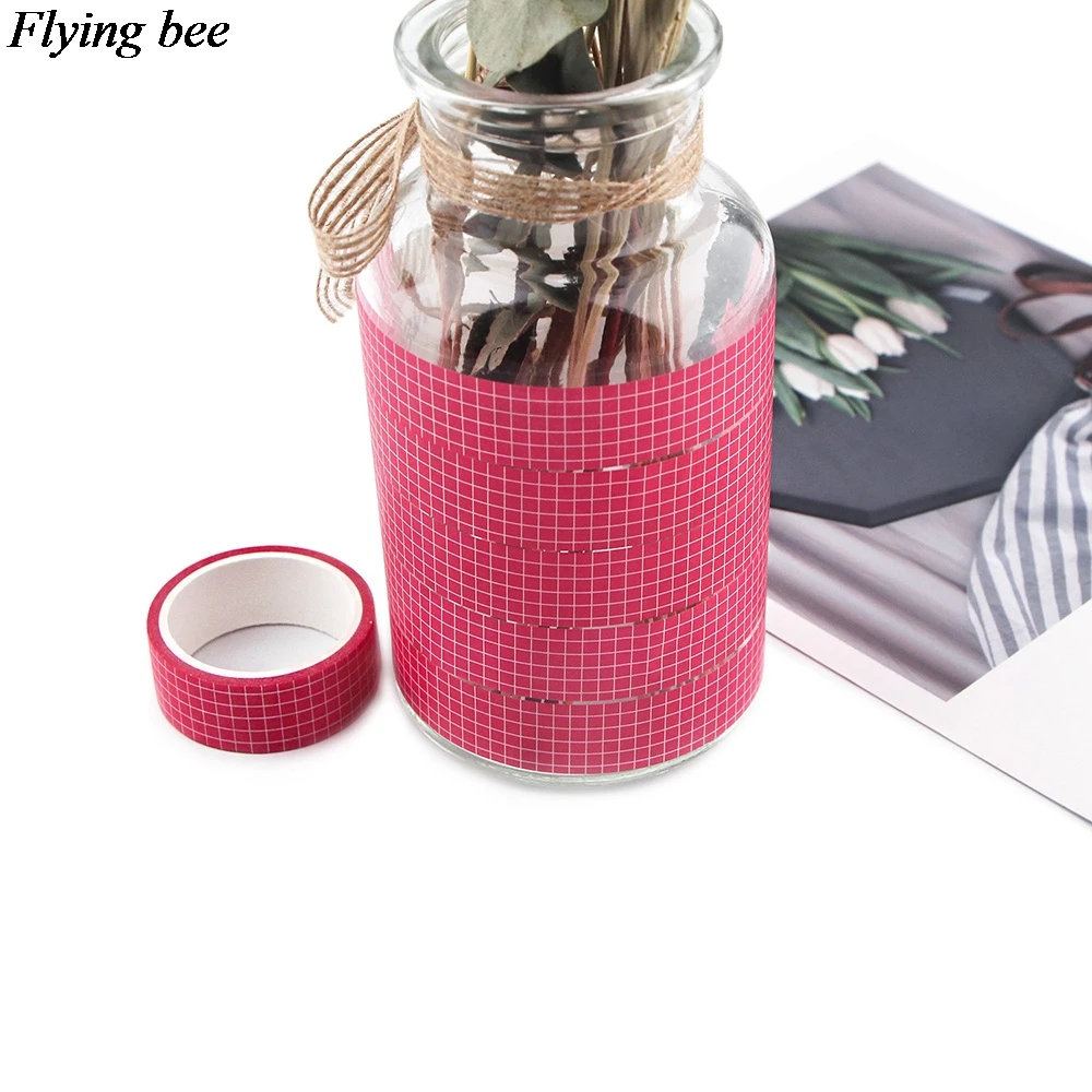 Flyingbee 15mmX5m Pink Grid Fashion Washi Tape Paper DIY Adhesive Tape Stationery Masking Tapes Supplies X0920
Flyingbee 15mmX5m Pink Grid Fashion Washi Tape Paper DIY Adhesive Tape Stationery Masking Tapes Supplies X0920